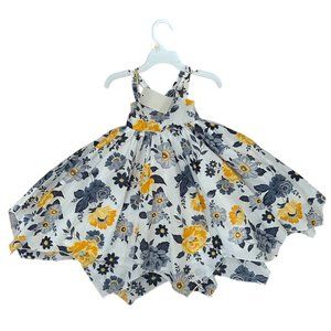 Toddler Floral Dress - Joie Kids - 2T - White, Blue and Yellow Summer Dress